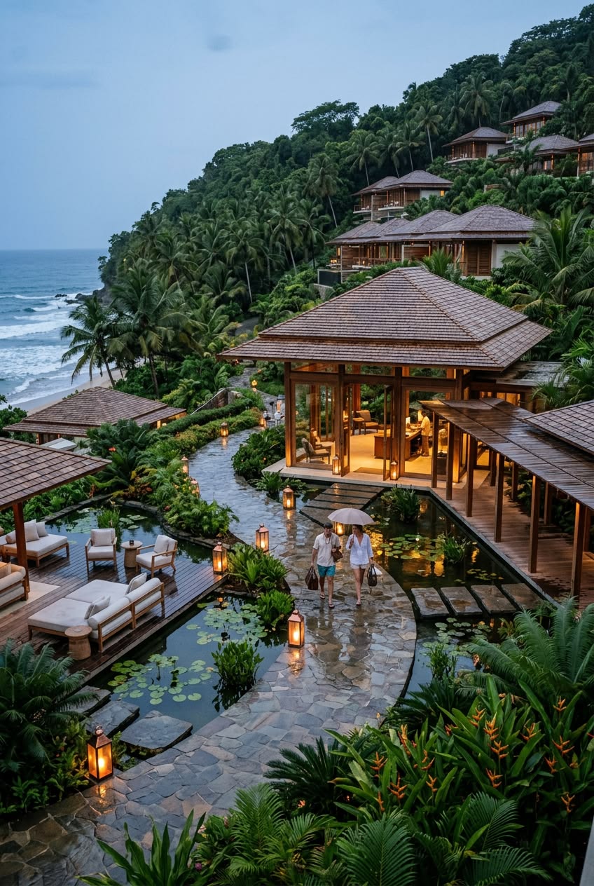 Goa Resort Outdoor Relaxation Area